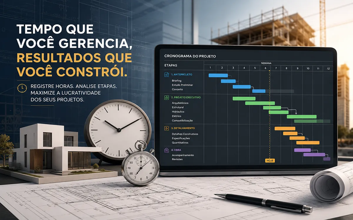 Arquitetos precisam registrar horas em projetos ?