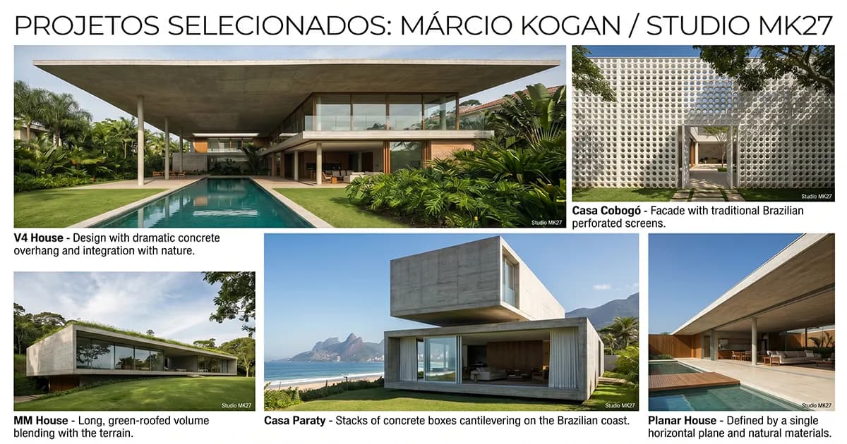 Studio mk27: As 6 Casas de Marcio Kogan que Definiram a Arquitetura Brasileira Contemporânea