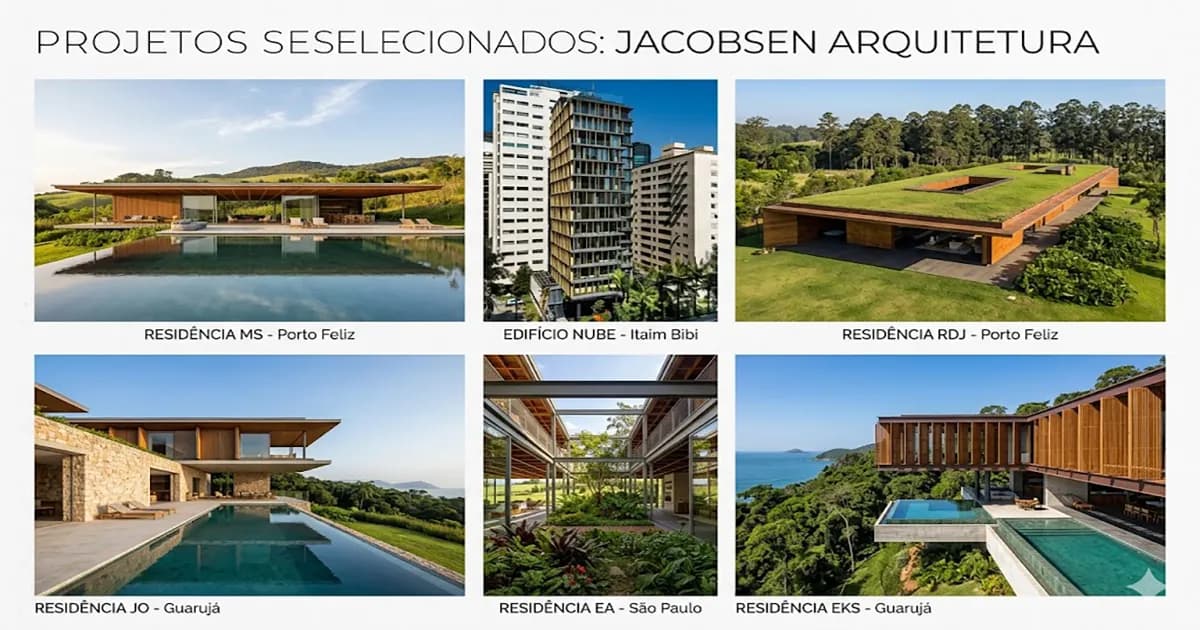 Jacobsen Arquitetura: 6 Projetos que Fazem a Arquitetura Sumir na Natureza