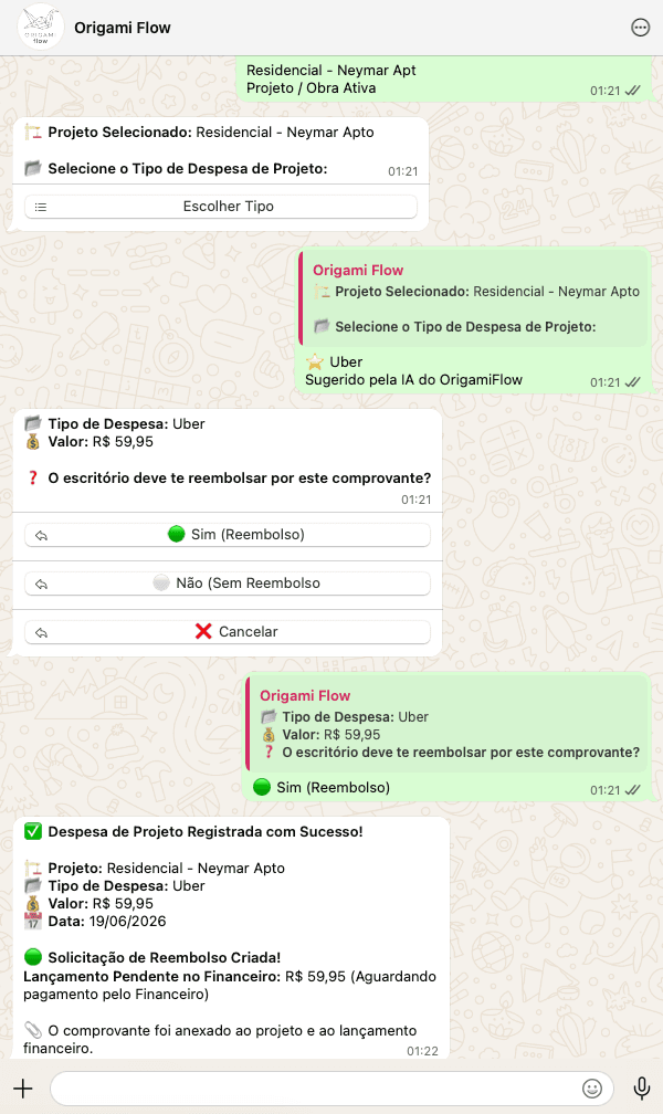 Chat no WhatsApp