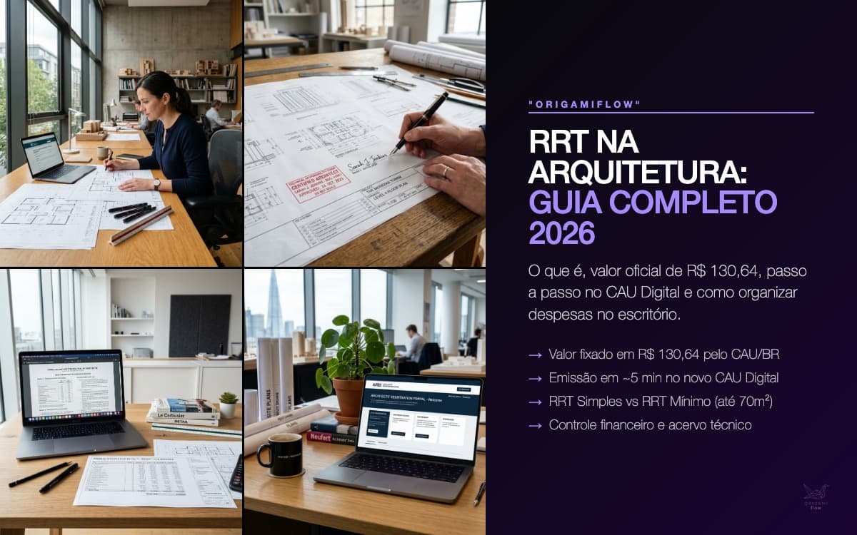 RRT na Arquitetura: O Que É, Quanto Custa (R$ 130,64) e Como Emitir