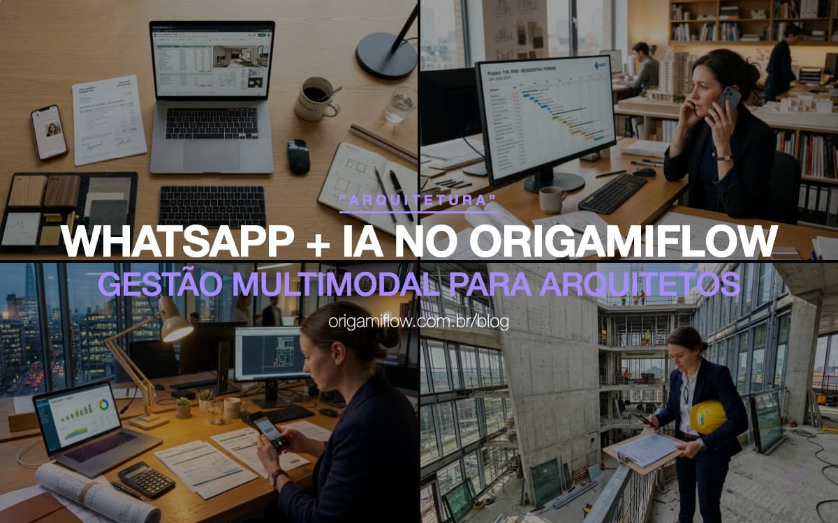 WhatsApp + IA no OrigamiFlow: Como Operar seu Escritório por Voz, PDF e Imagens