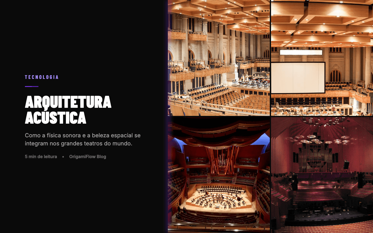 Arquitetura Acústica: O Som do Espaço