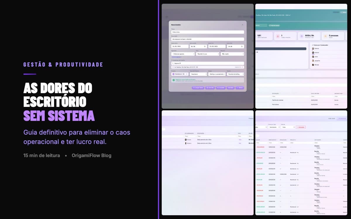 As Dores de um Escritório de Arquitetura SEM Sistema