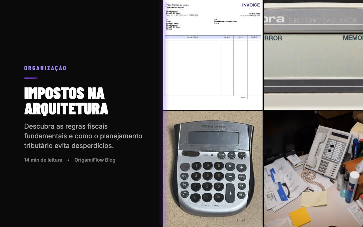 Impostos na Arquitetura e Planejamento
