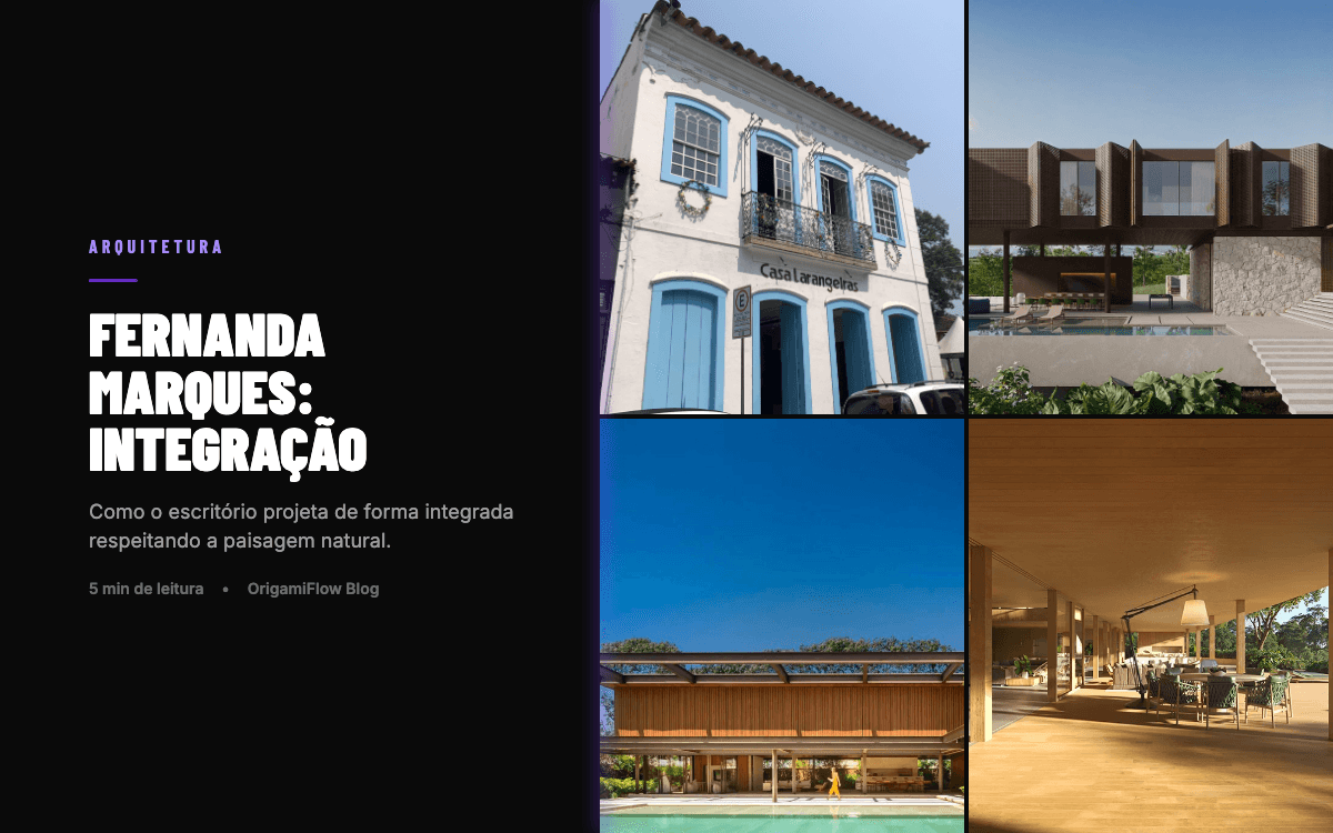 Fernanda Marques: Integração e Natureza