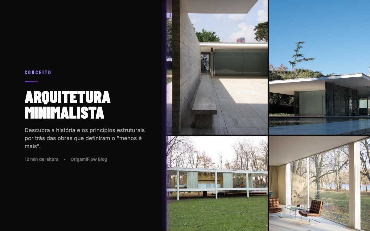 Arquitetura Minimalista e Mies