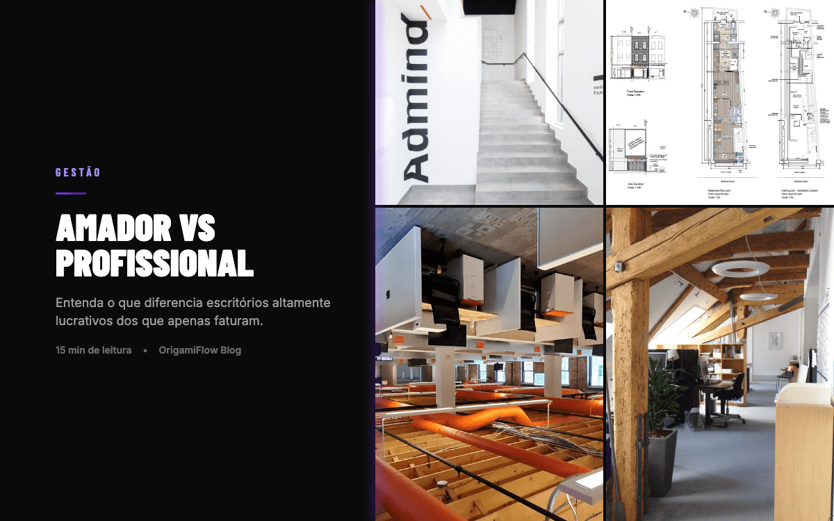 Arquiteto Amador vs Profissional: Lucro